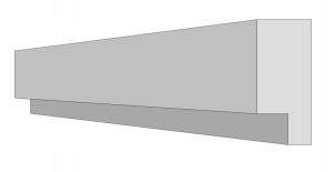 Listwa Ozdobna Maskownica Szyny Led 17x3,5 cm XPS